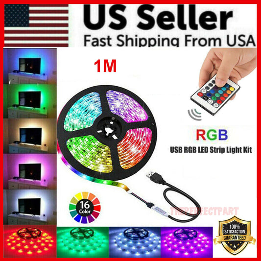 Smart RGB TV Backlight LED Strip – 24-Key Remote Control.