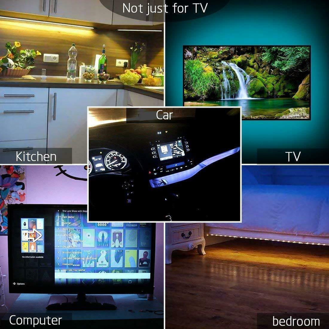 Smart RGB TV Backlight LED Strip – 24-Key Remote Control.