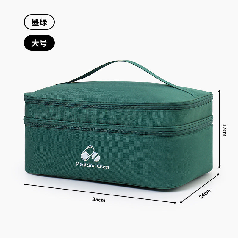 LifeGuard Pro First Aid Kit – Large Capacity Double Layer Medicine Bag for Travel, Home & Outdoor Emergencies