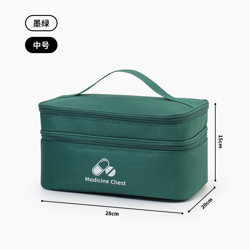 LifeGuard Pro First Aid Kit – Large Capacity Double Layer Medicine Bag for Travel, Home & Outdoor Emergencies