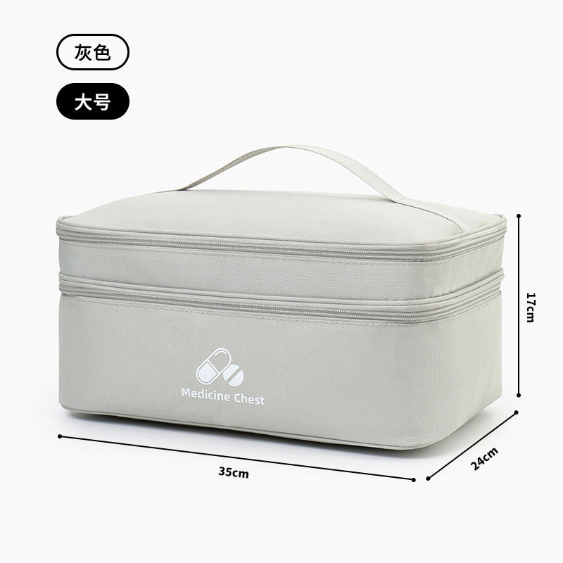 LifeGuard Pro First Aid Kit – Large Capacity Double Layer Medicine Bag for Travel, Home & Outdoor Emergencies