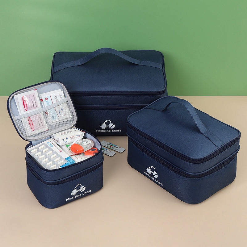 LifeGuard Pro First Aid Kit – Large Capacity Double Layer Medicine Bag for Travel, Home & Outdoor Emergencies