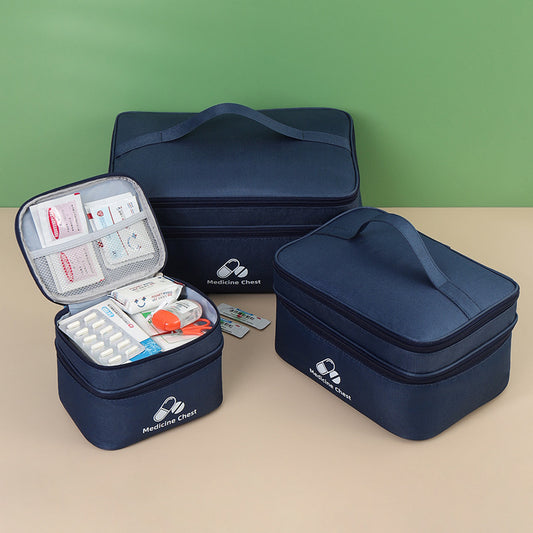 LifeGuard Pro First Aid Kit – Large Capacity Double Layer Medicine Bag for Travel, Home & Outdoor Emergencies