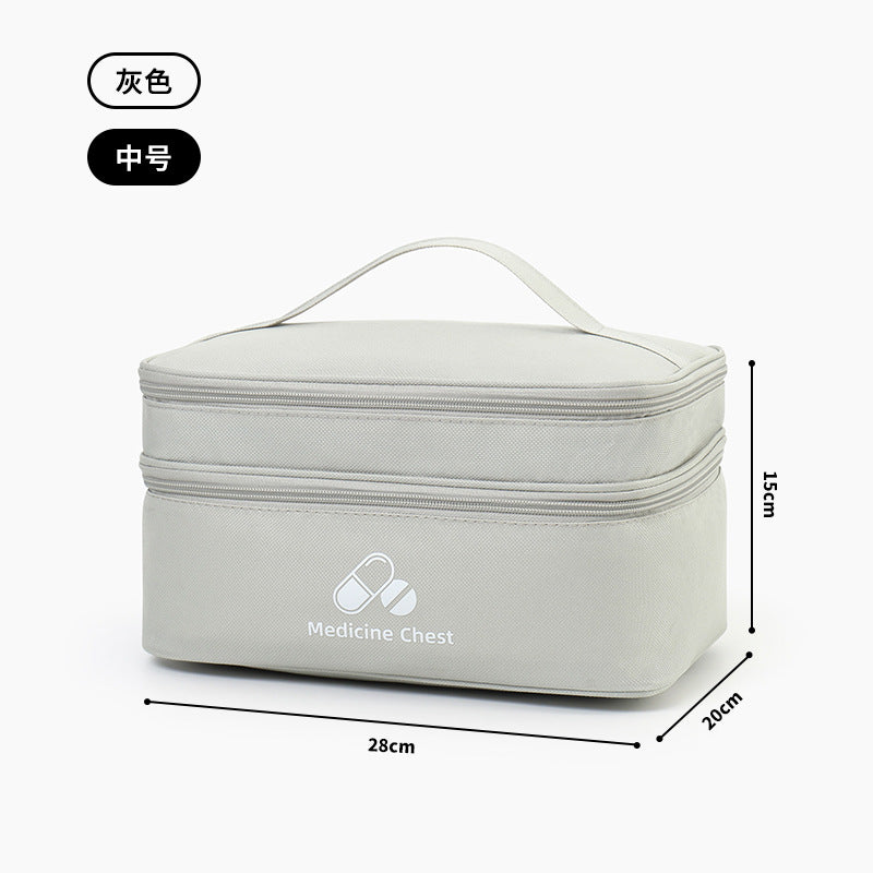 LifeGuard Pro First Aid Kit – Large Capacity Double Layer Medicine Bag for Travel, Home & Outdoor Emergencies