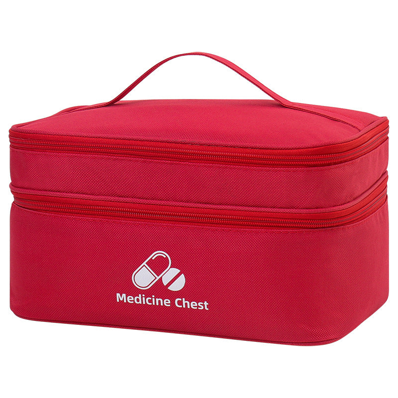 LifeGuard Pro First Aid Kit – Large Capacity Double Layer Medicine Bag for Travel, Home & Outdoor Emergencies