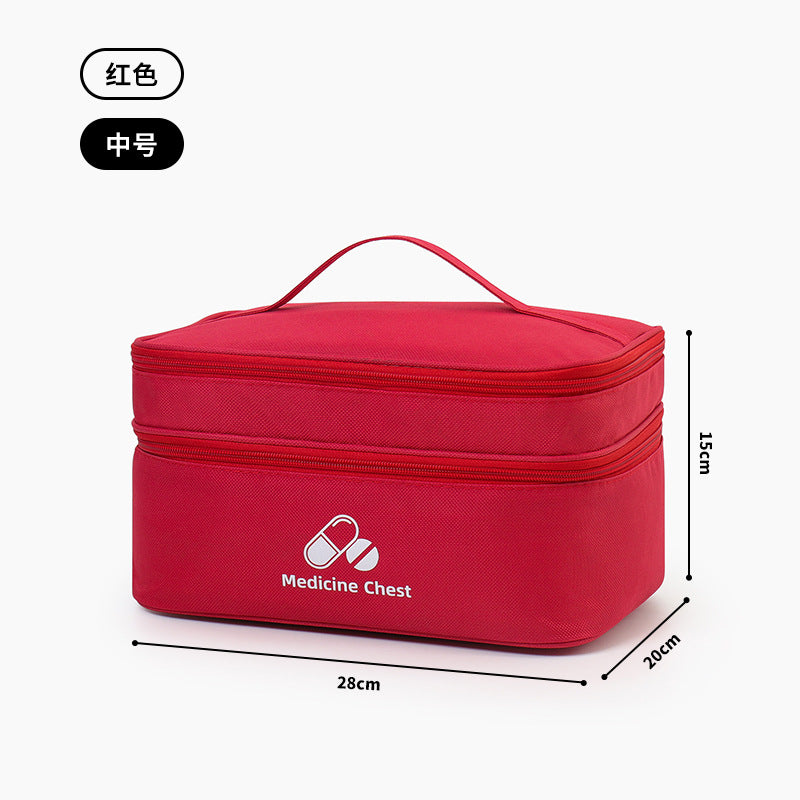 LifeGuard Pro First Aid Kit – Large Capacity Double Layer Medicine Bag for Travel, Home & Outdoor Emergencies