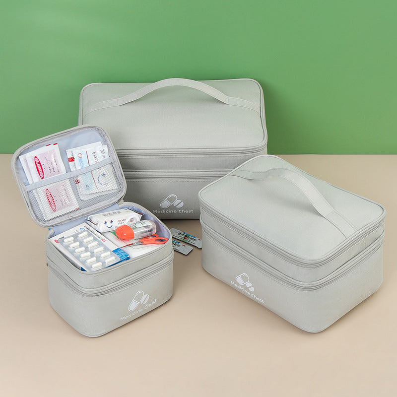 LifeGuard Pro First Aid Kit – Large Capacity Double Layer Medicine Bag for Travel, Home & Outdoor Emergencies