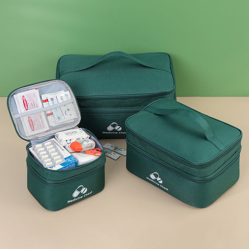 LifeGuard Pro First Aid Kit – Large Capacity Double Layer Medicine Bag for Travel, Home & Outdoor Emergencies