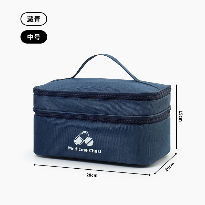 LifeGuard Pro First Aid Kit – Large Capacity Double Layer Medicine Bag for Travel, Home & Outdoor Emergencies