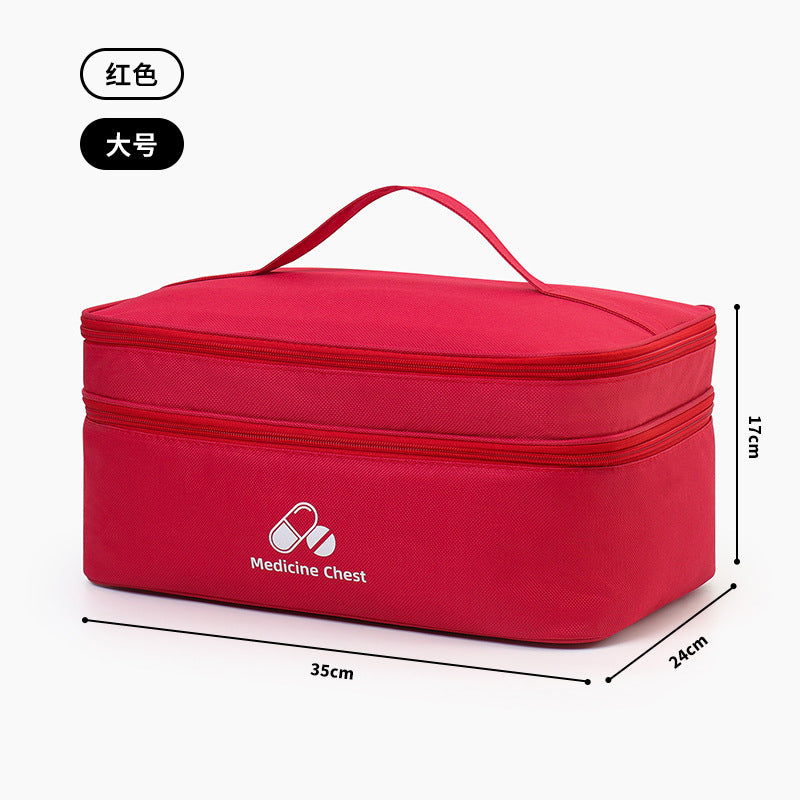 LifeGuard Pro First Aid Kit – Large Capacity Double Layer Medicine Bag for Travel, Home & Outdoor Emergencies